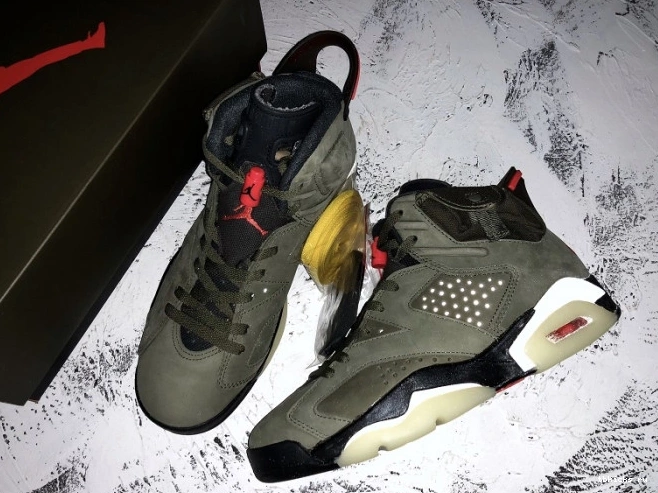 Reps TB Medium CN1084-200 Scott 6 Travis Air Jordan Olive x 0810